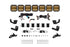 SS5 7-Pod CrossLink Mounting Kit for Prinsu/Sherpa Roof Racks, Pro Yellow Combo Diode Dynamics